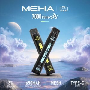 Meha Xbar 一次性電子煙7000口 | MEHA XBAR 魅嗨小黑條7000口拋棄式電子煙 | 續航持久